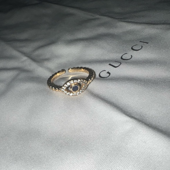 Adjustable evil eye ring - Picture 4 of 5